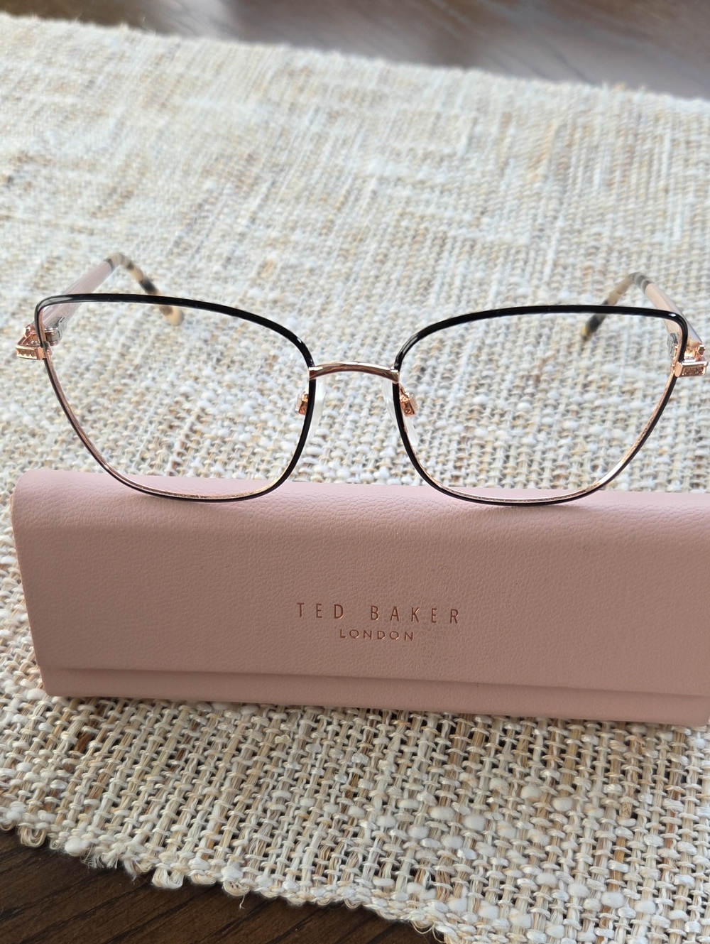 Ted Baker Black And Rose Gold Frame